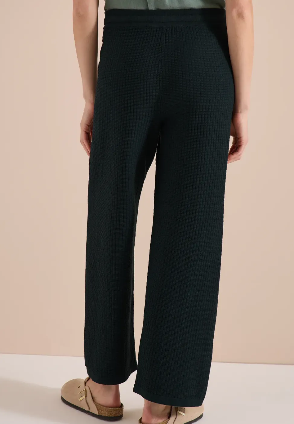 Wide Leg pantalon en tricot Loose Fit