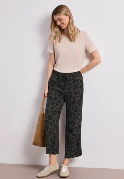 Wide Leg Pantalon Loose Fit avec imprimé