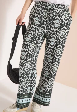 Wide Leg Pantalon Loose Fit avec imprimé
