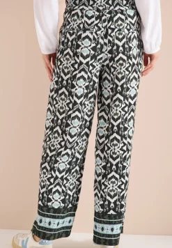 Wide Leg Pantalon Loose Fit avec imprimé