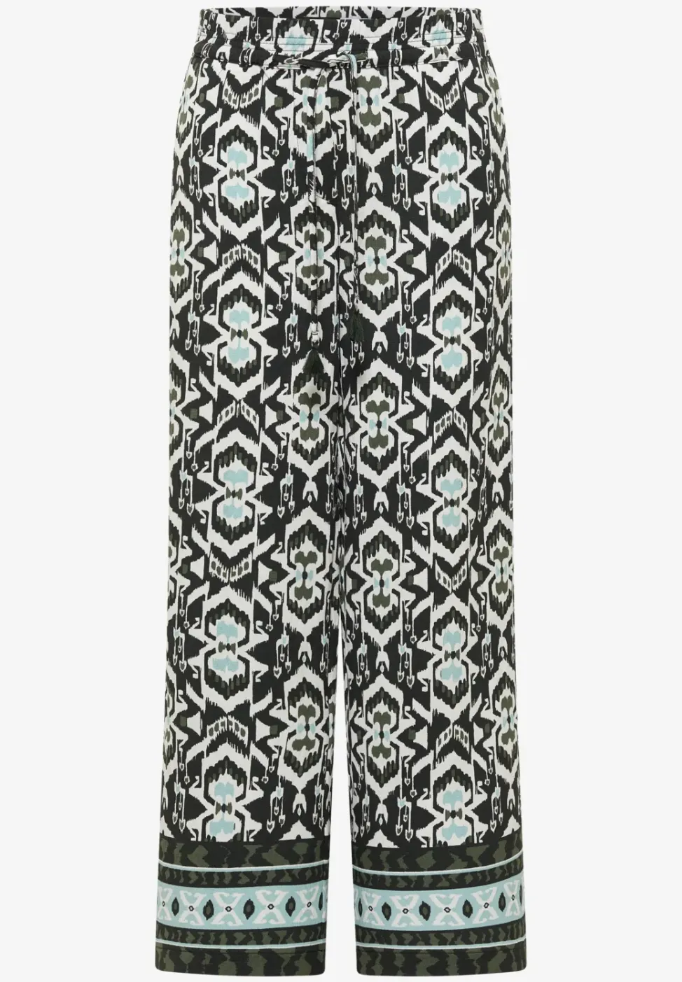 Wide Leg Pantalon Loose Fit avec imprimé