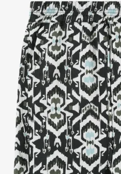 Wide Leg Pantalon Loose Fit avec imprimé