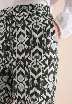 Wide Leg Pantalon Loose Fit avec imprimé