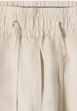 Wide Leg Pantalon Loose Fit en mélange de lin