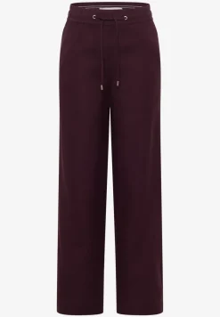 Wide Leg Pantalon Loose Fit en mélange de lin