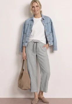 Wide Leg Pantalon Loose Fit en lin