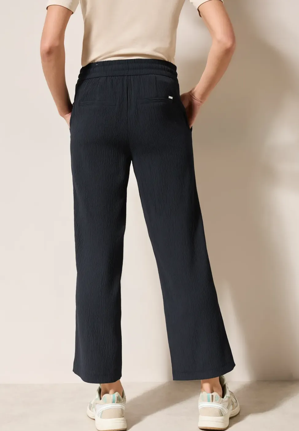 Wide Leg Pantalon structuré