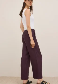 Wide Leg Pantalon structuré