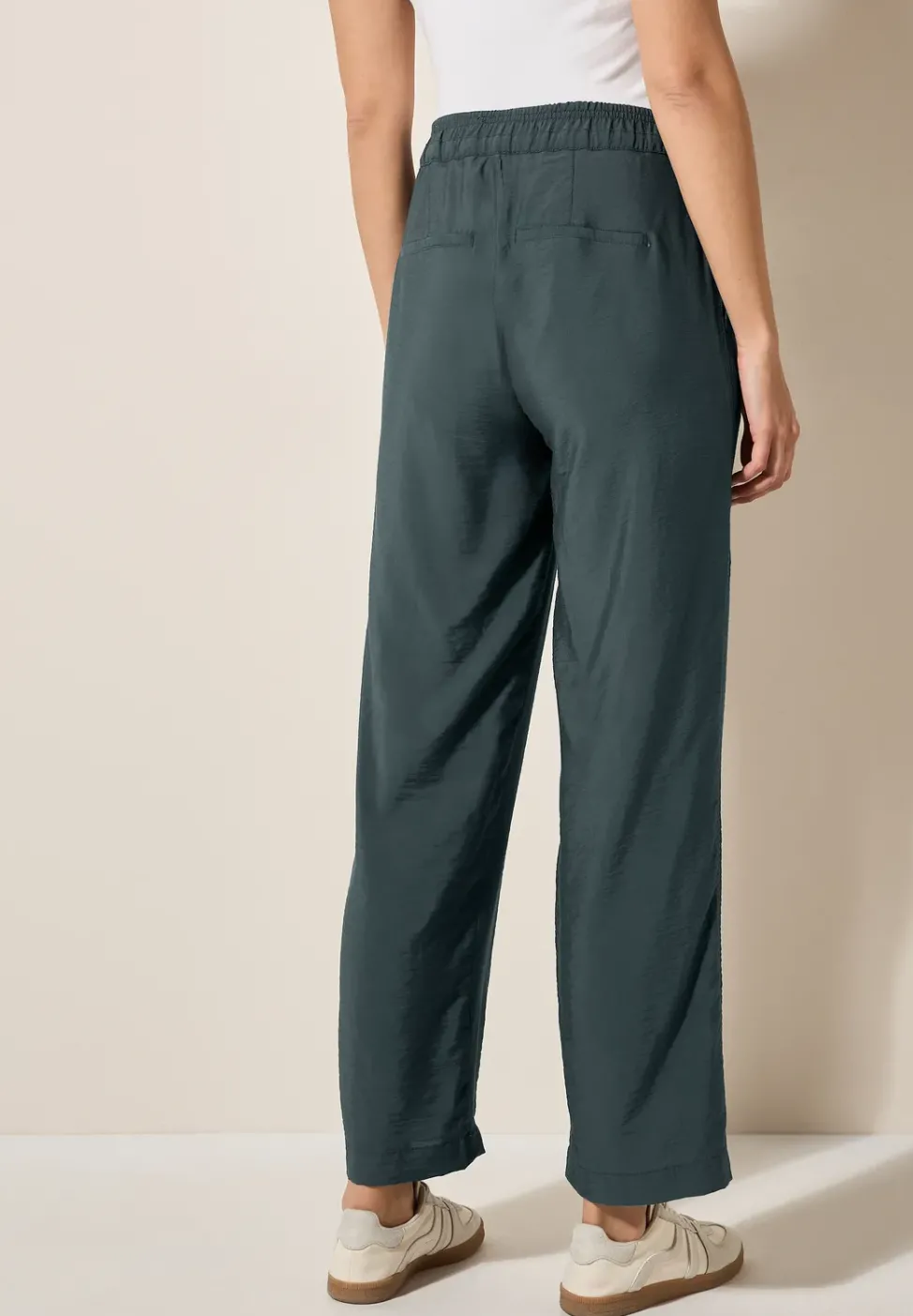 Wide Leg Pantalon structuré