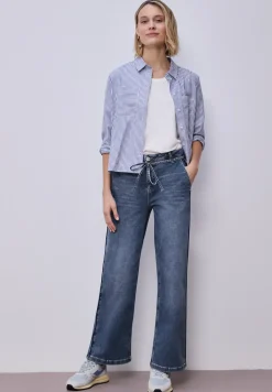 Wide Legs Jeans avec détail de ceinture