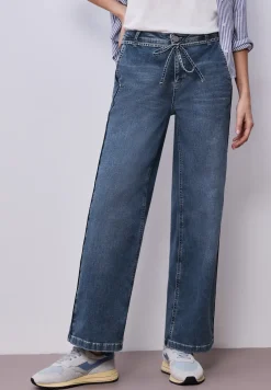 Wide Legs Jeans avec détail de ceinture