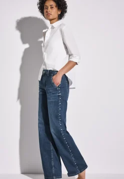 Wide Legs Jeans avec rivets