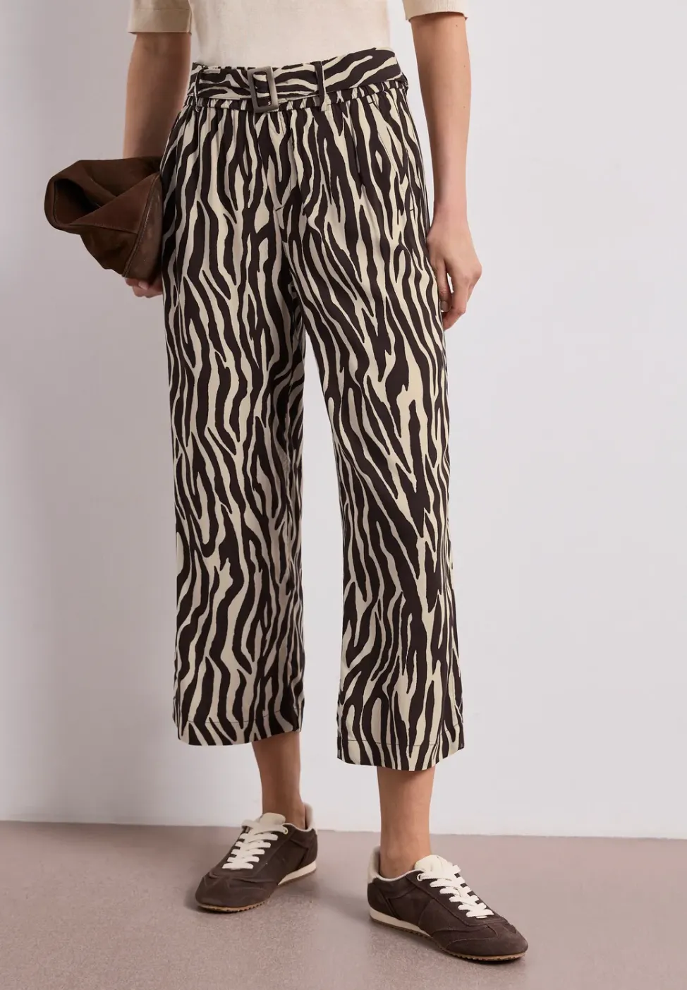 Wide Legs pantalon avec détail de ceinture
