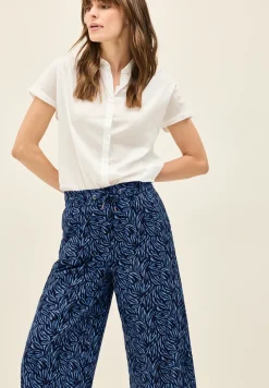 Wide Legs pantalon avec détail taped