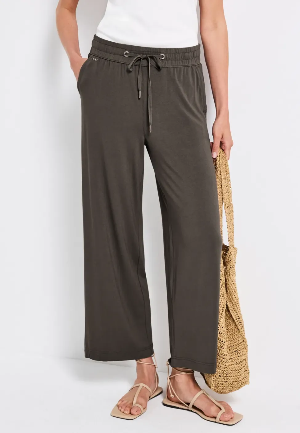 Wide Legs pantalon avec jogging à la taille