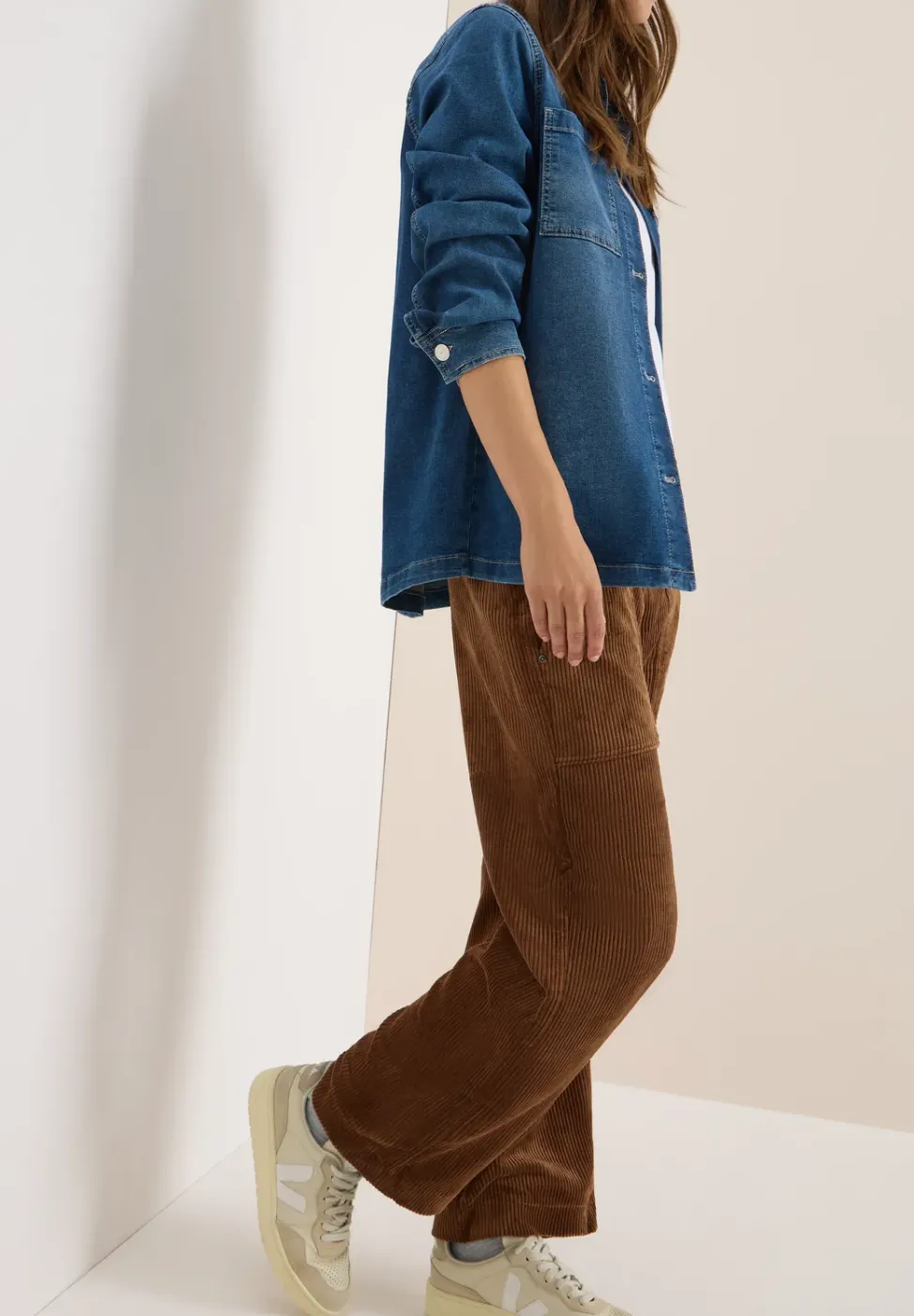 Wide Legs pantalon en velours côtelé