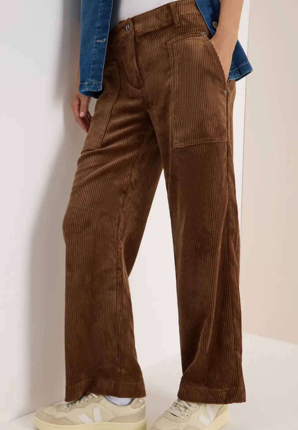 Wide Legs pantalon en velours côtelé