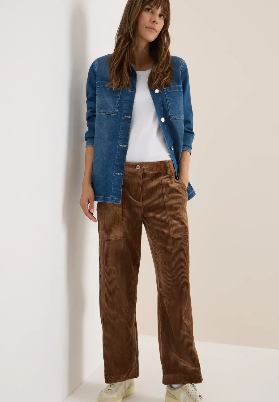 Wide Legs pantalon en velours côtelé