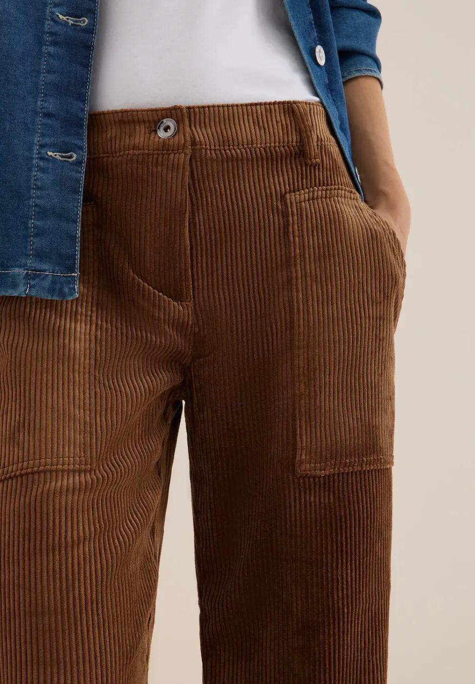 Wide Legs pantalon en velours côtelé