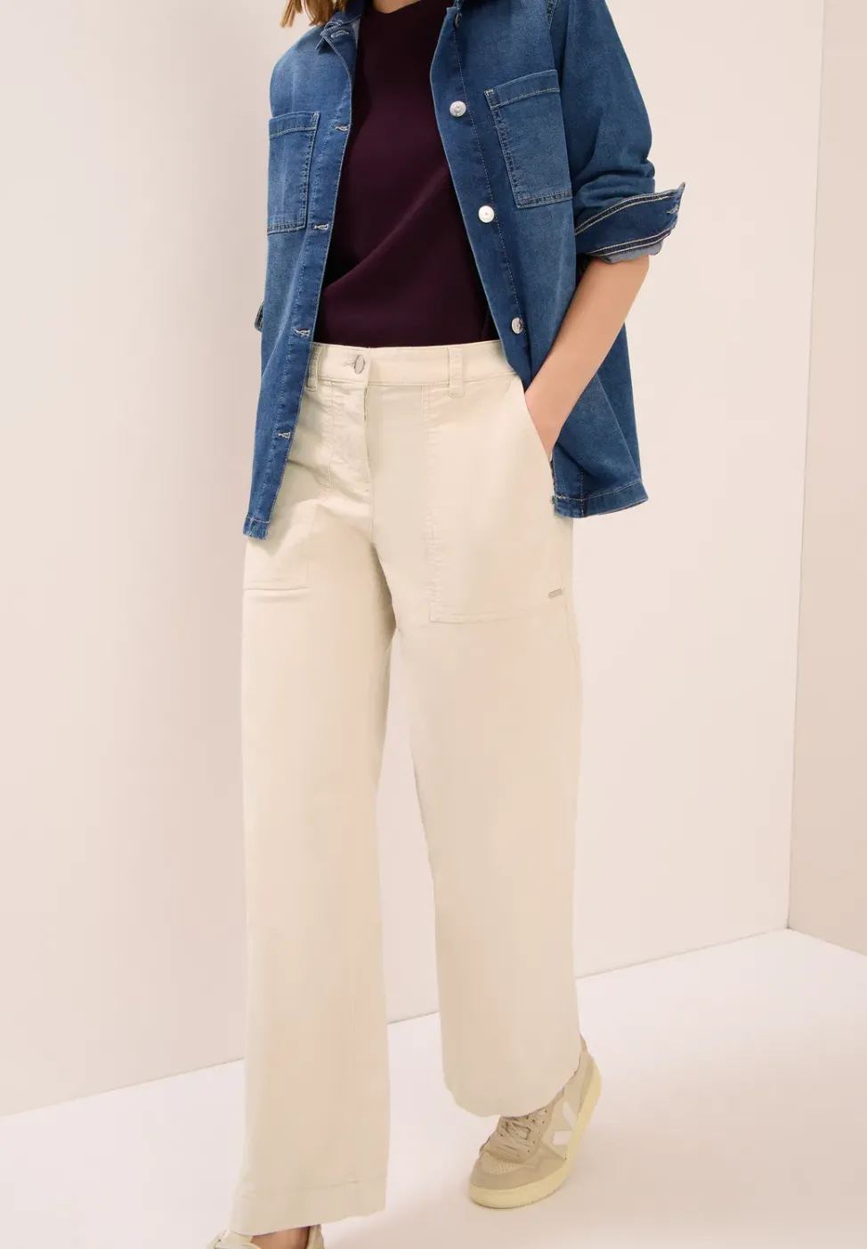Wide Legs pantalon en velours côtelé