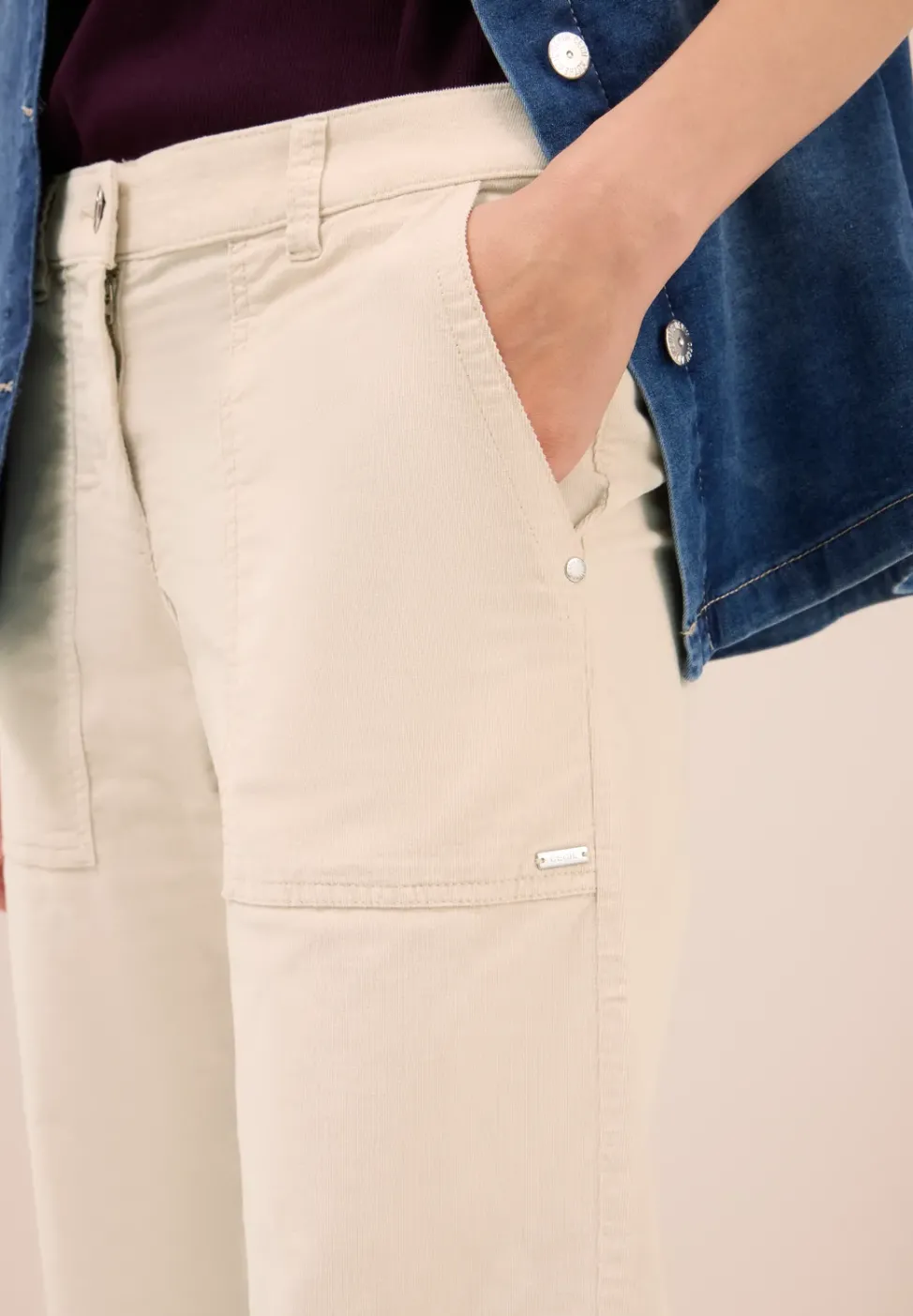 Wide Legs pantalon en velours côtelé