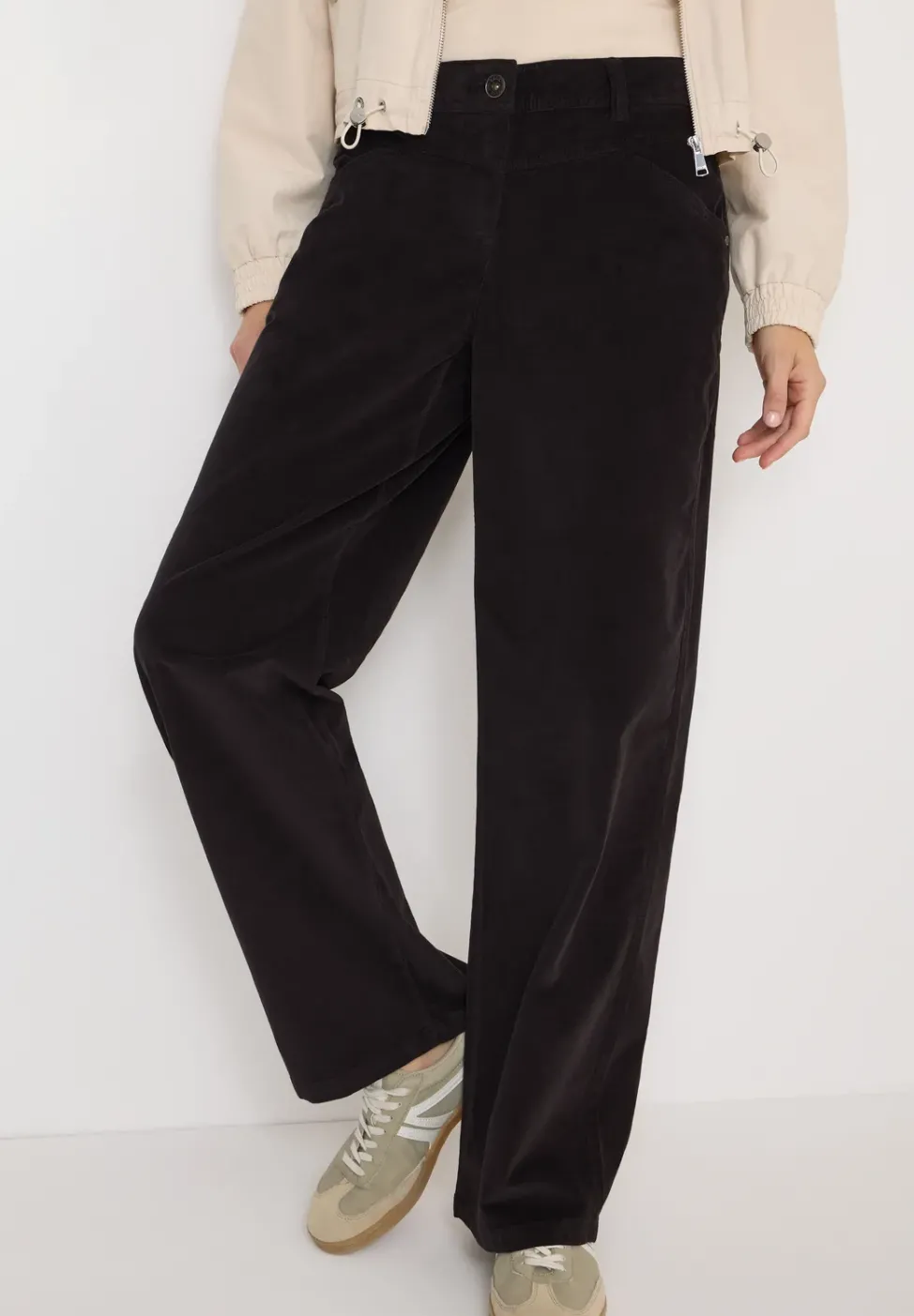 Wide Legs pantalon en velours côtelé