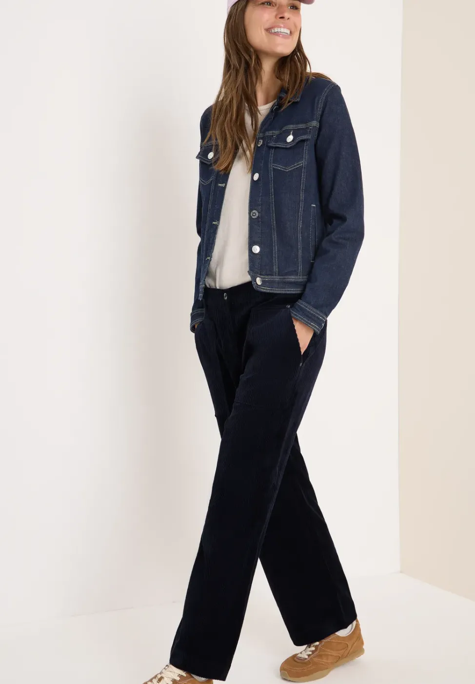 Wide Legs pantalon en velours côtelé