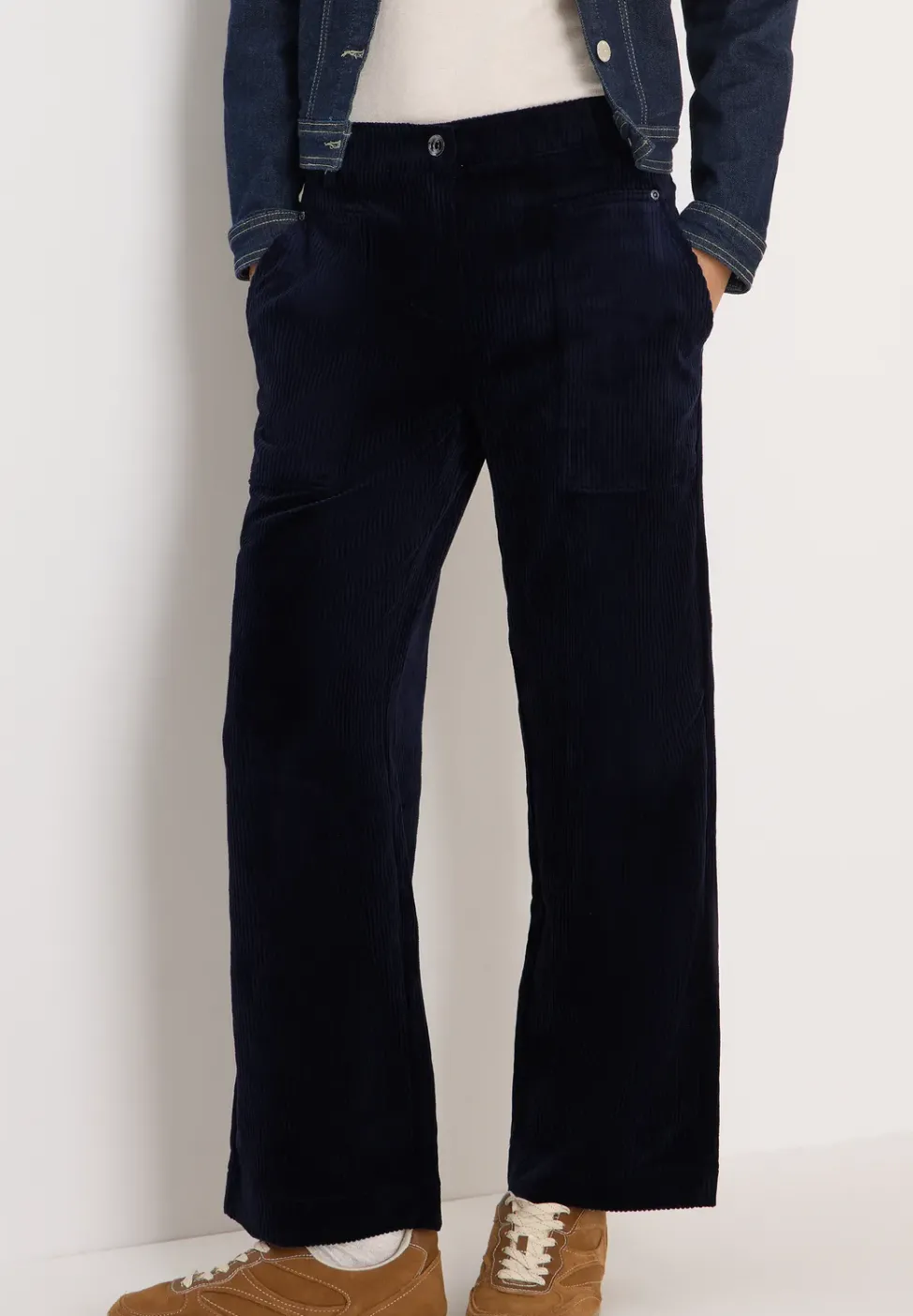 Wide Legs pantalon en velours côtelé