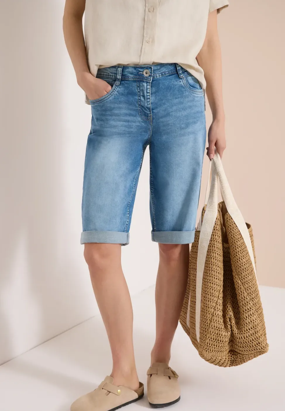 Wide Legs Short en jean
