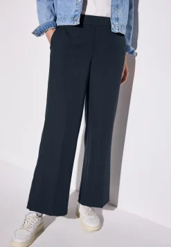 Wide Leg Twill Pantalon