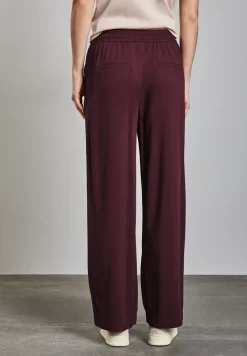 Wide Leg Twill Pantalon