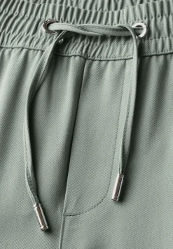 Wide Leg Twill Pantalon