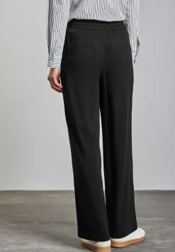 Wide Leg Twill Pantalon