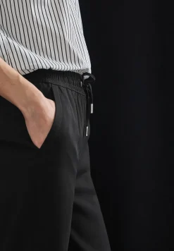 Wide Leg Twill Pantalon