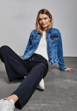 Wide Leg Twill Pantalon