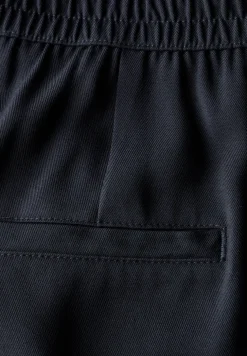 Wide Leg Twill Pantalon