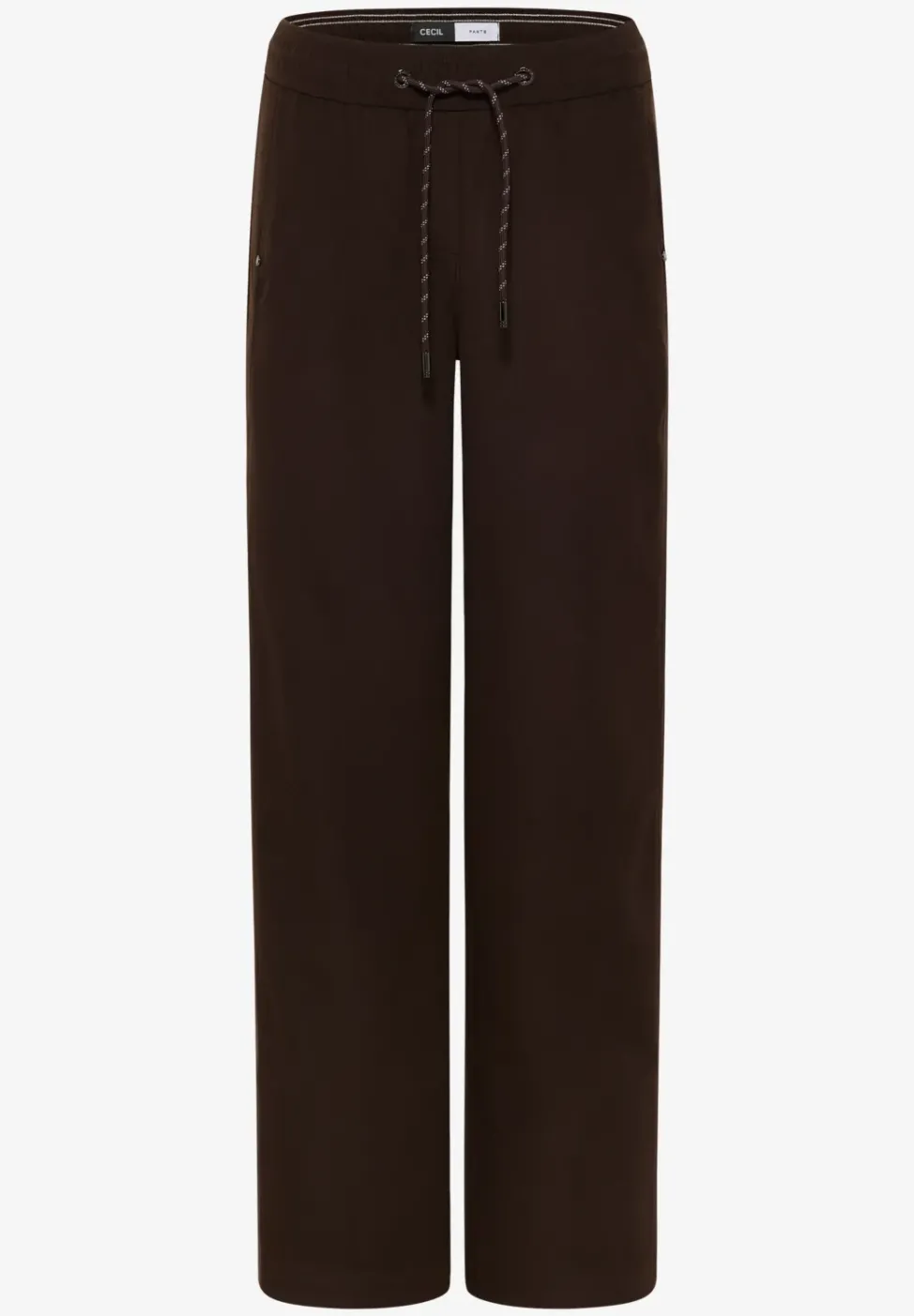 Wide Leg Twill Pantalon