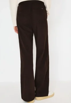 Wide Leg Twill Pantalon