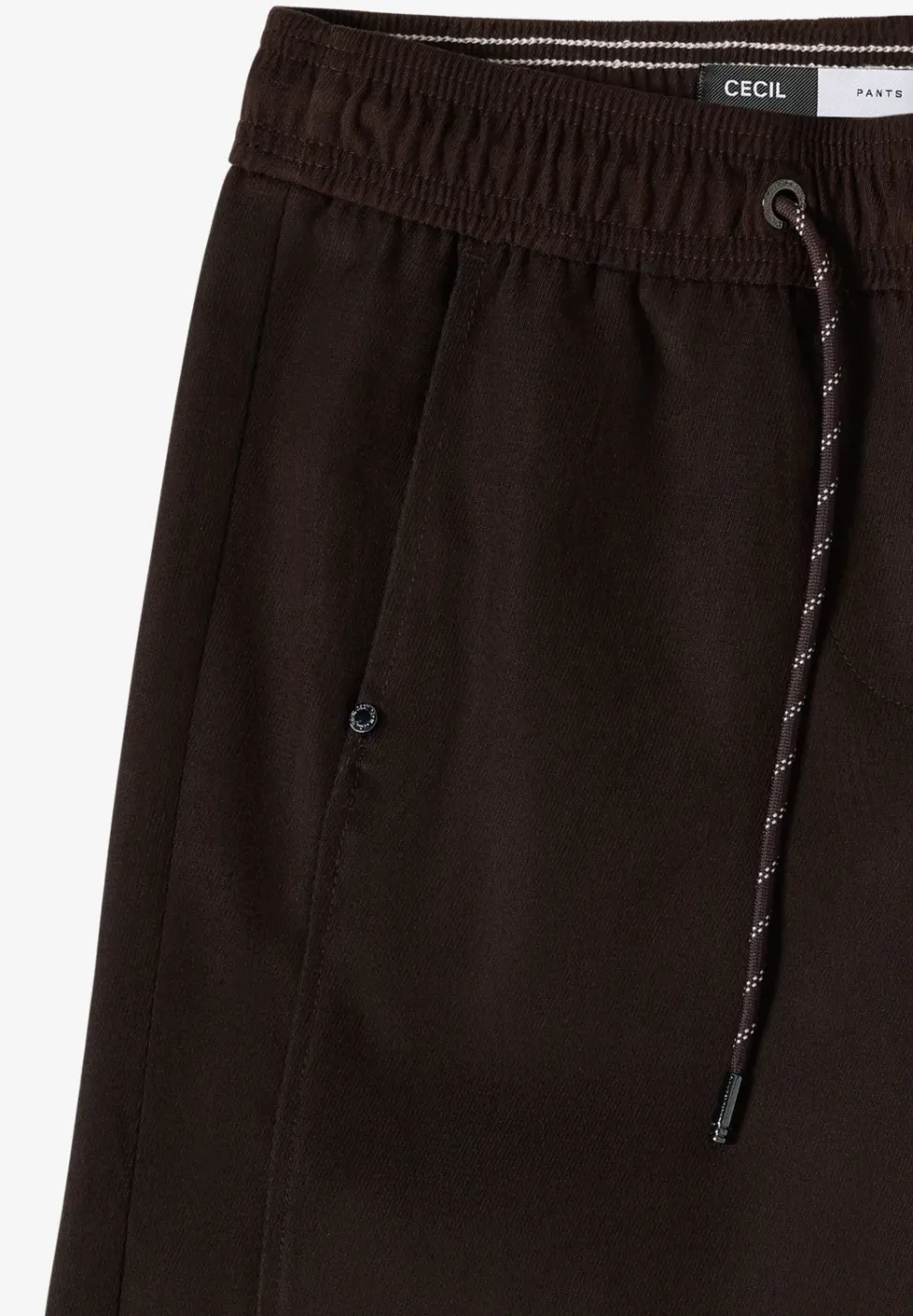 Wide Leg Twill Pantalon