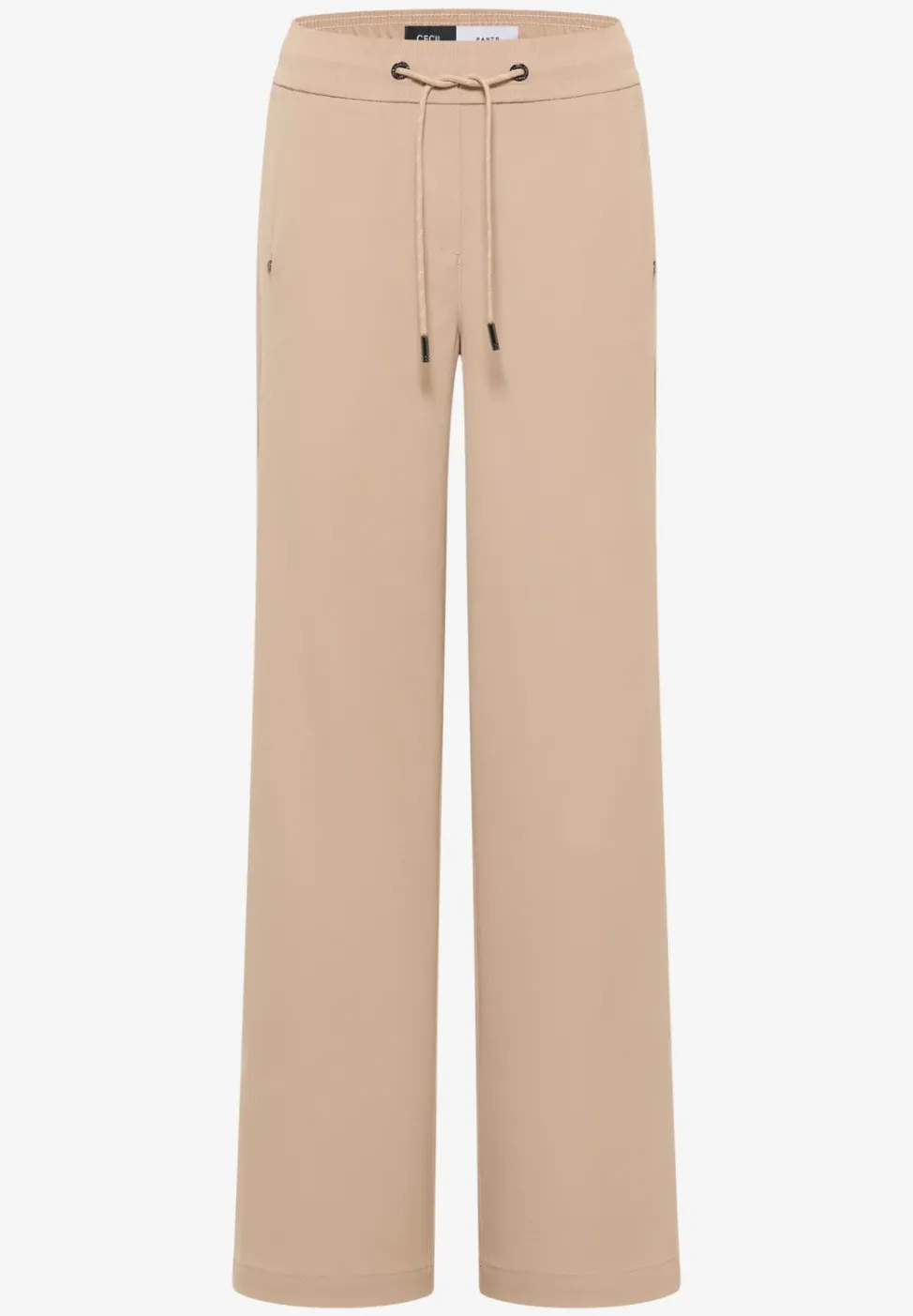 Wide Leg Twill Pantalon