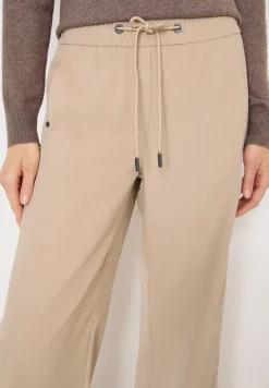 Wide Leg Twill Pantalon