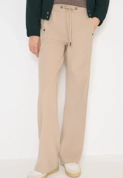 Wide Leg Twill Pantalon